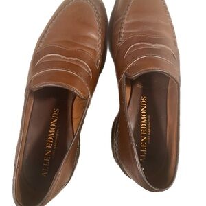 Allen Edmonds Brown Slip-On Loafers with Leather Finish